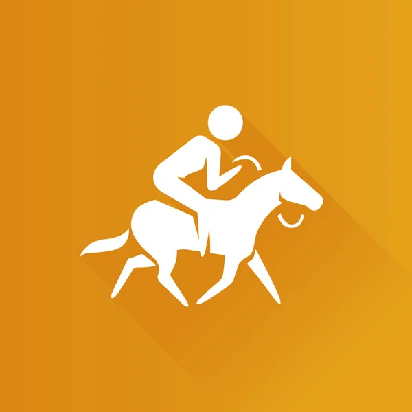 Metro Icon - Катание на лошадях — стоковый вектор