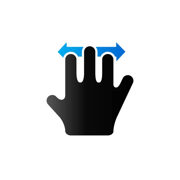 Icône Duo Tone - geste — Image vectorielle