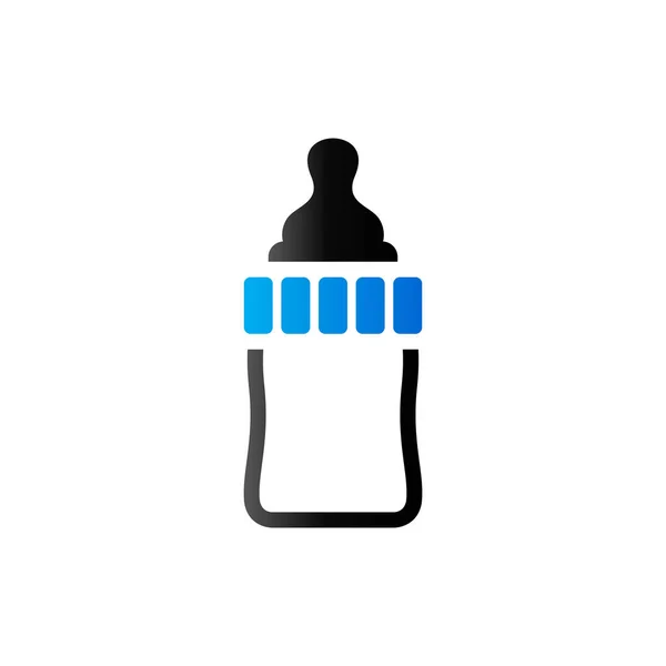 Duo tone icon - Milchflasche — Stockvektor