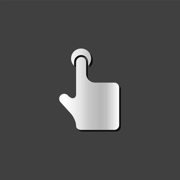Metallic Icon - Gesture — Stock Vector