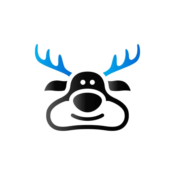 Icono de tono dúo - Rudolph — Vector de stock