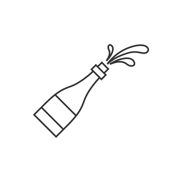 Osnovy ikona - šampaňské sprej — Stockový vektor