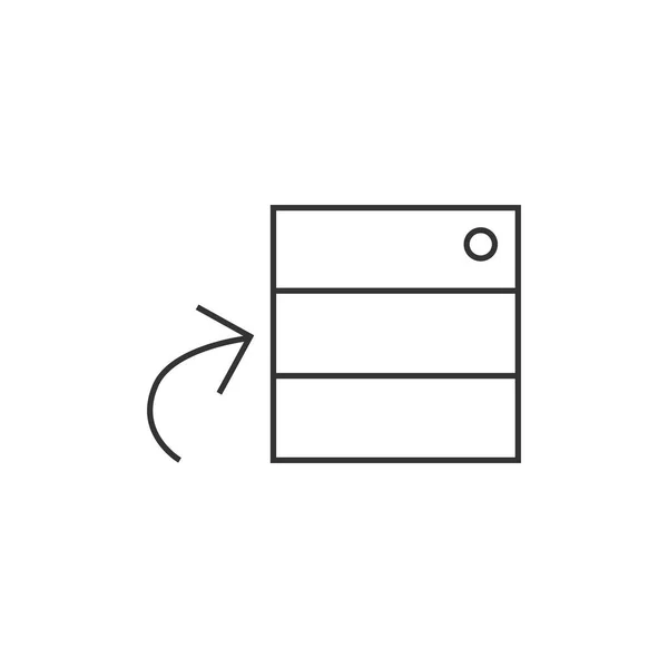 Icono del esquema - Base de datos — Vector de stock