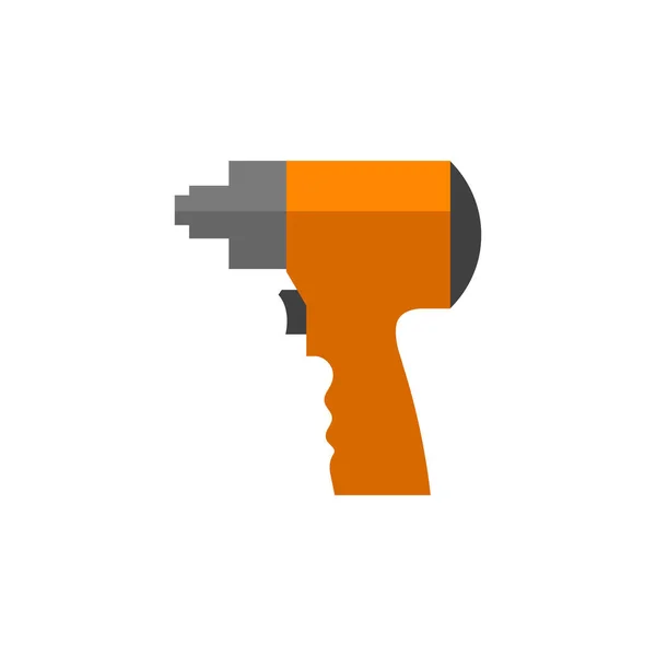 Electric Screwdriver flat icon — Stock Vector