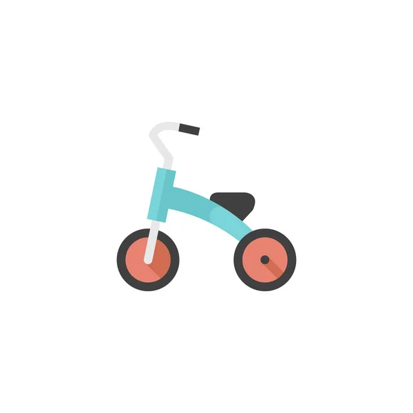 Flat icon - Kids tricycle — Stock Vector