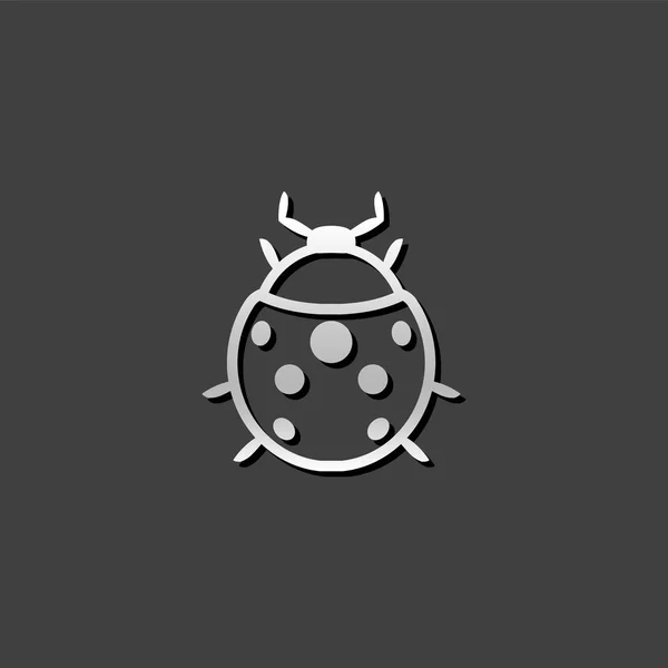 Metalowe ikony - Bug — Wektor stockowy