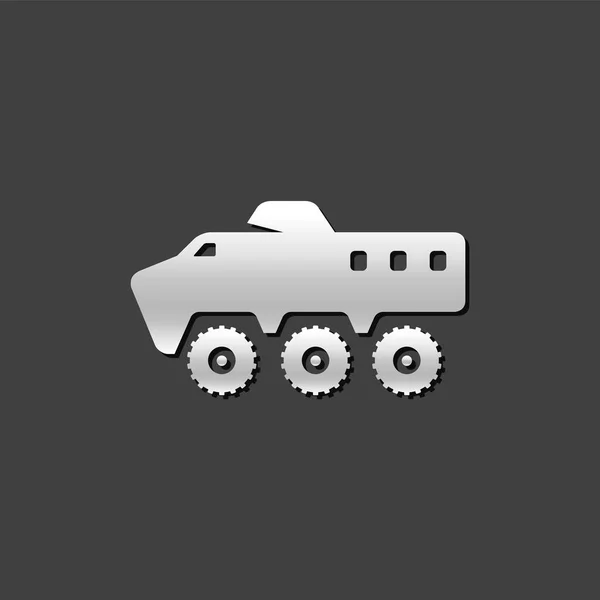 Metallic Icon - Armored vehicle — Stock Vector