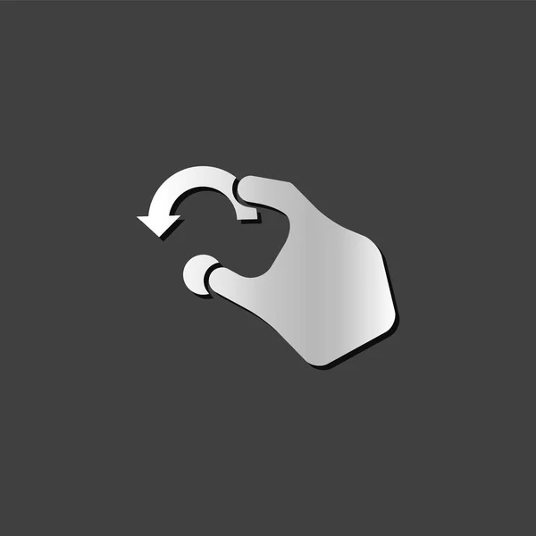 Kovové ikona - gesto — Stockový vektor