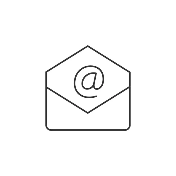 Icono de sobre de correo electrónico — Vector de stock