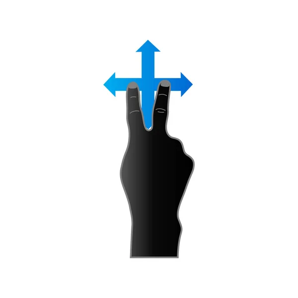 Duet ikona tonu - gest — Wektor stockowy