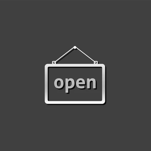 Open teken pictogram — Stockvector