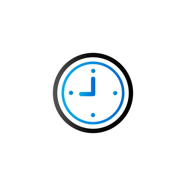 Icono de tono dúo - Reloj — Vector de stock