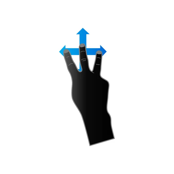 Duo Tone ikona - gesto — Stockový vektor
