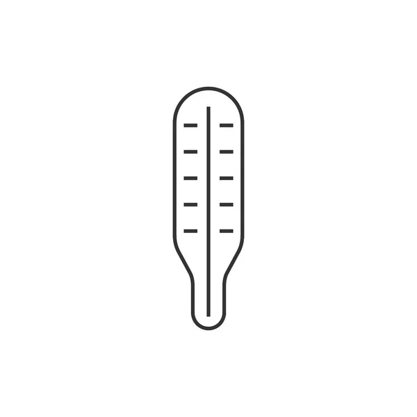 Umrisssymbol - Thermometer — Stockvektor