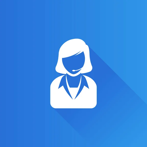 Metro Icon - Female receptionist — Stock Vector