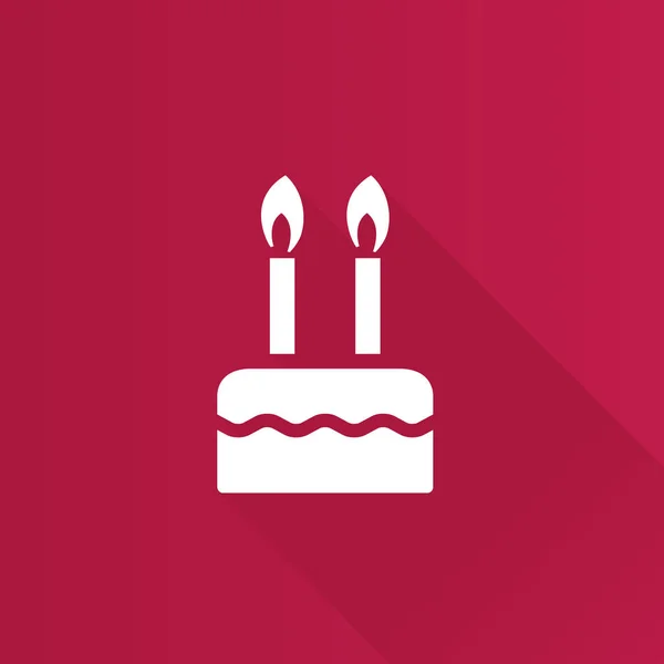 Metra ikona - narozeninový dort — Stockový vektor