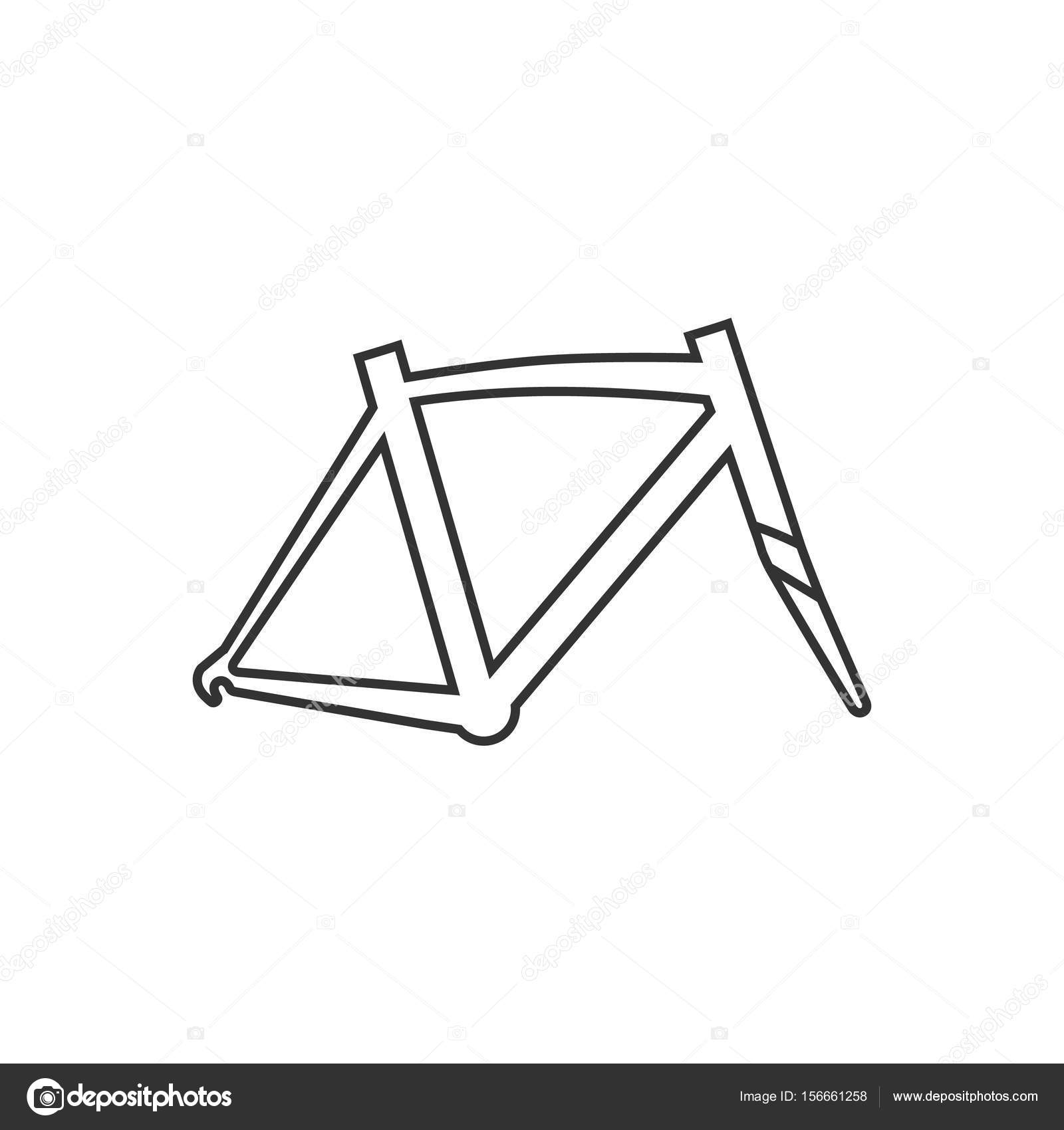 Outline icon Bicycle frame Stock Vector Image by ©puruan 156661258
