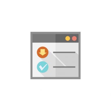 Düz simgesi - Download arabirimi