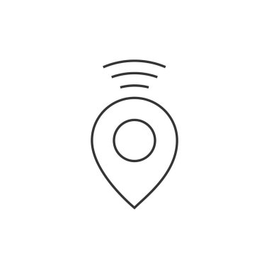 Anahat simgesini - Pin merkezinin haritası