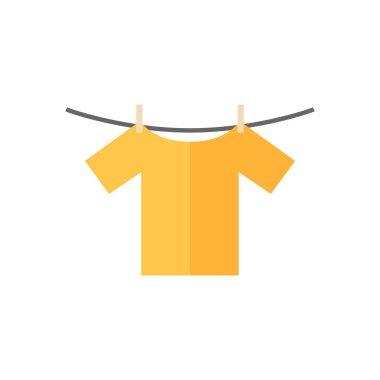 Düz simgesi - giyim asmak