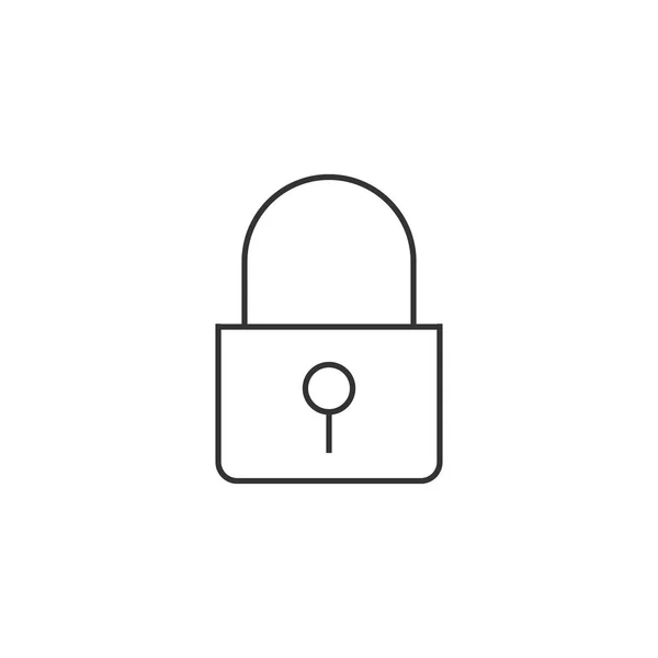 Padlock flat icon — Stock Vector