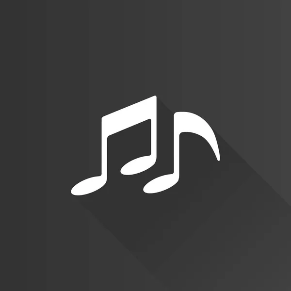 Metro Icona - Note musicali — Vettoriale Stock