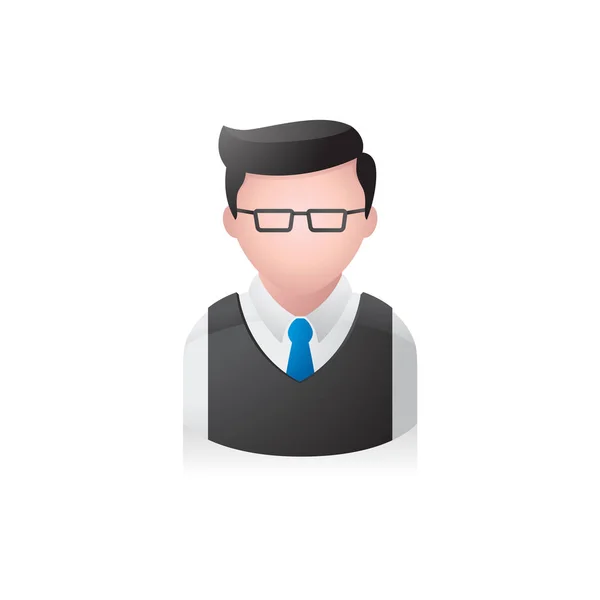 Biznesmen avatar ikona — Wektor stockowy