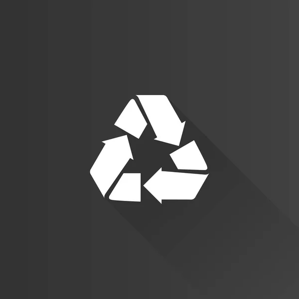 Pictogram van het recyclingsymbool — Stockvector