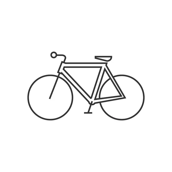 Icono del esquema - Bicicleta de carretera — Vector de stock