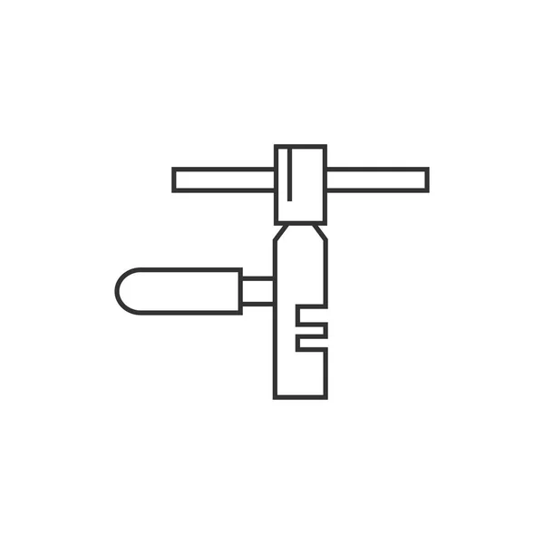 Icona contorno - Strumento catena — Vettoriale Stock