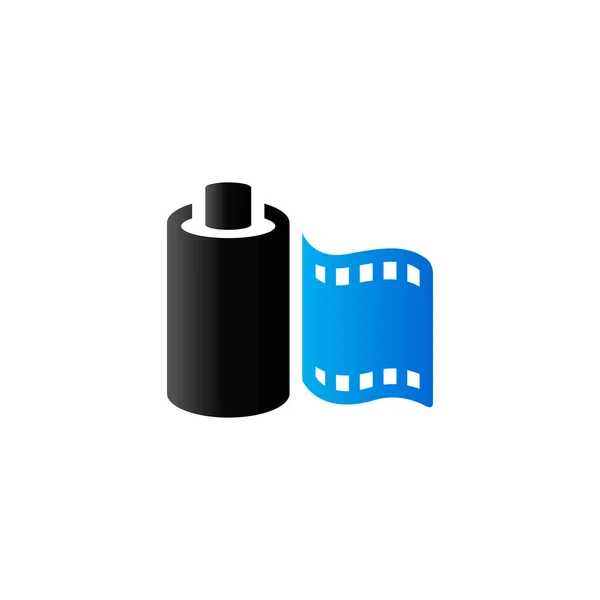 Duo Tone ikonen - Film — Stock vektor