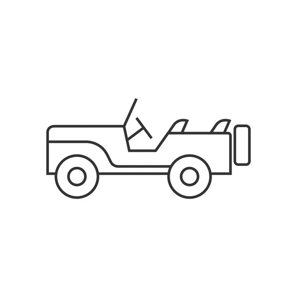 Military vehicle icon — Stock Vector