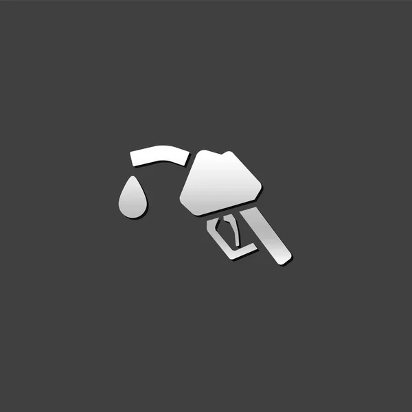 Metalen Icon - Gas dispenser — Stockvector