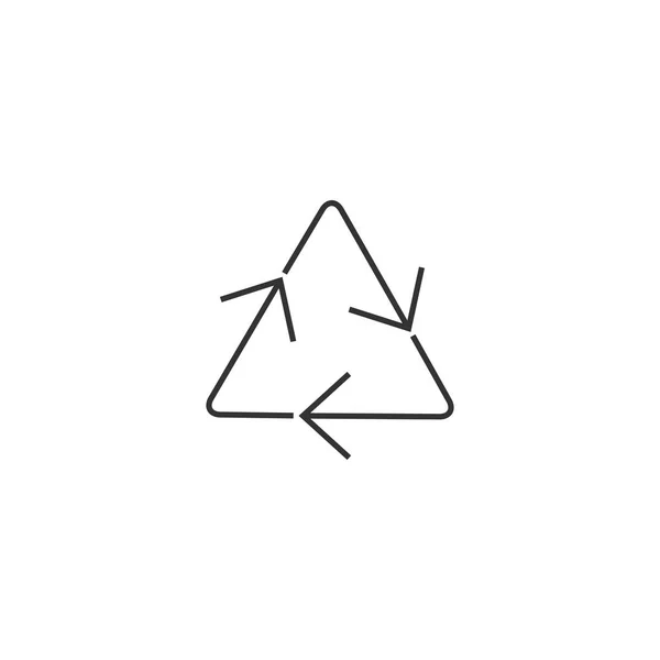 Symbole umreißen - Symbol recyceln — Stockvektor