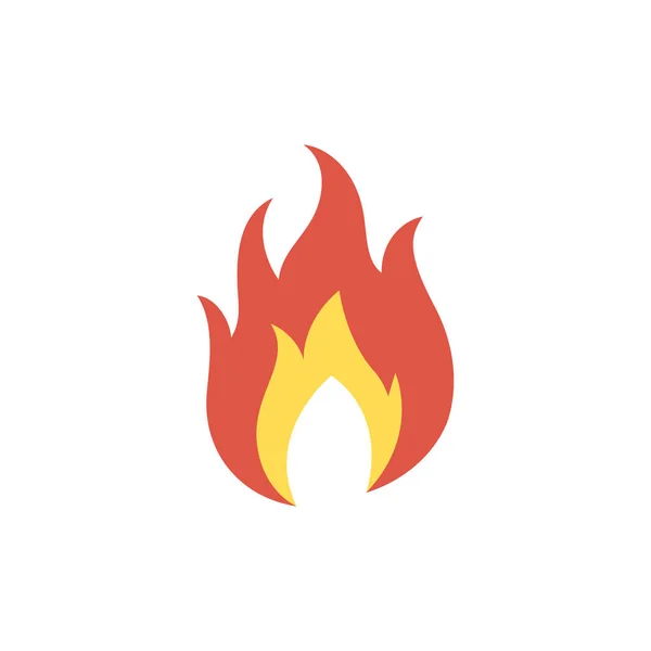 Platte icon - brandweerman — Stockvector