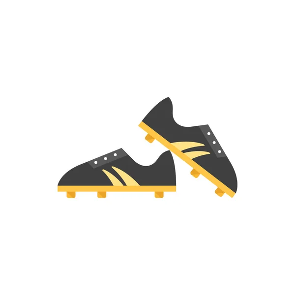 Icono plano - Zapato de fútbol — Vector de stock