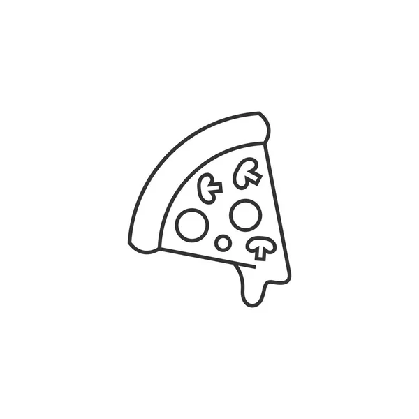 Outline icon - Pizza — Stock Vector