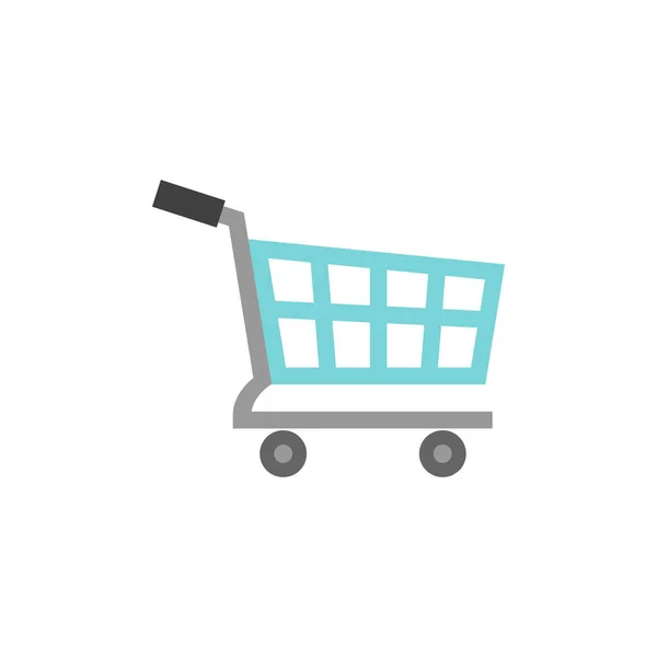 Flat icon - Shopping cart — Stock Vector