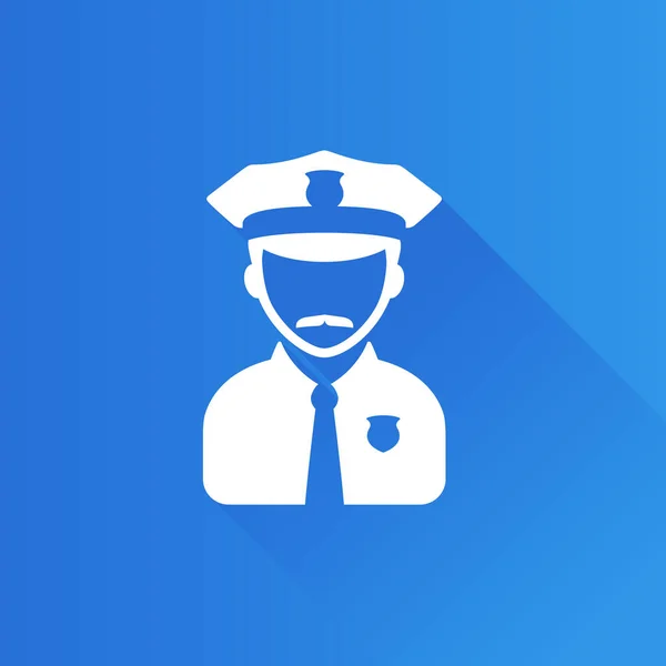 Politie avatar icon — Stockvector