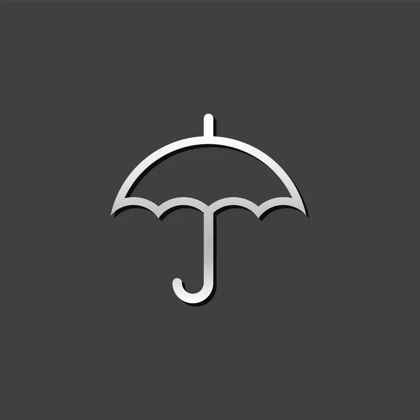 Metallic Icon - Umbrella — Stock Vector