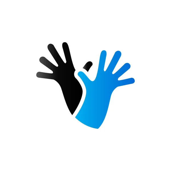 Duo Tone Icon - reiniging van de handschoen — Stockvector