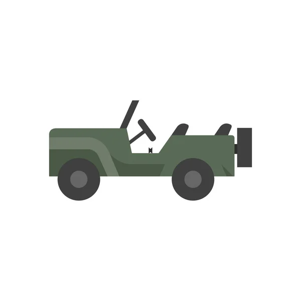 Значок военного автомобиля — стоковый вектор