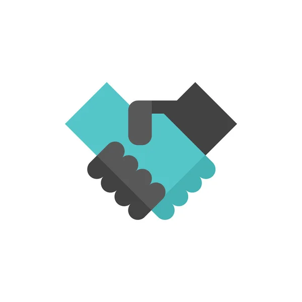 Plochý ikona - Handshake — Stockový vektor