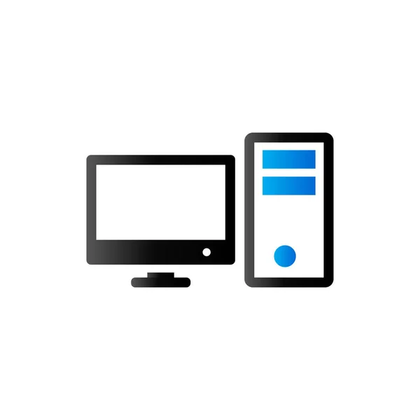 Duo Tone Icon - Online onderwijs — Stockvector