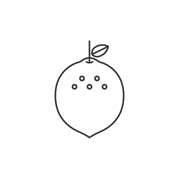 Outline icon - Lemon — Stock Vector