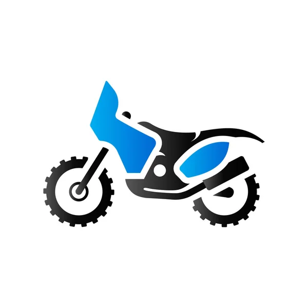 Duo Tone Icon - Motocross — Stock Vector