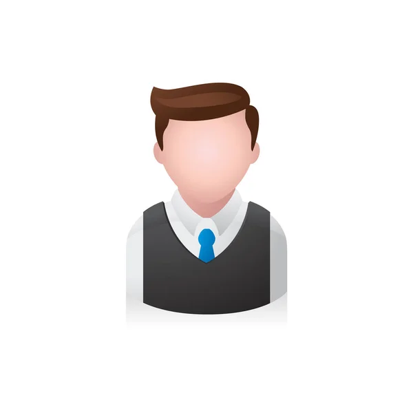 Businessman avatar icon — Stock Vector