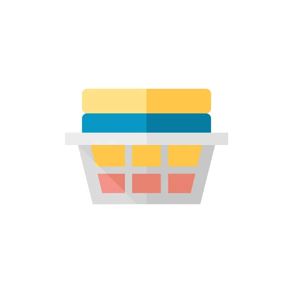 Clothes basket icon — Stock Vector