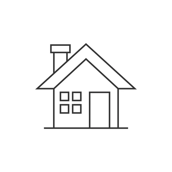 Szerkezeti ikon - téli ház — Stock Vector
