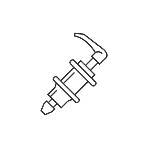 Umrisssymbol - Fahrradnabe — Stockvektor